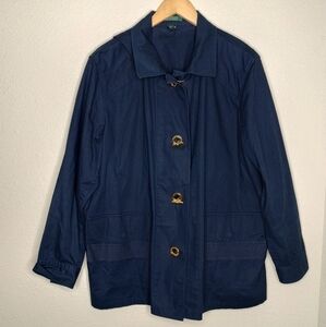 Lauren Ralph Lauren Navy Blue Utility Jacket size 1X